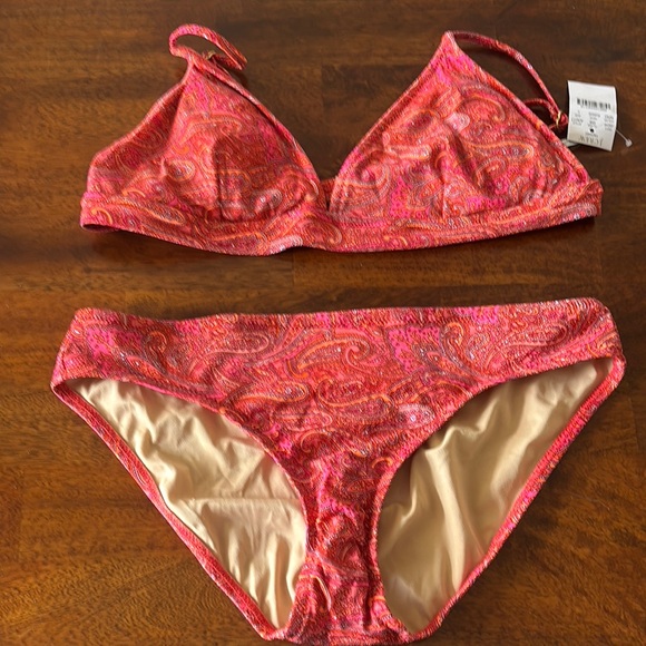 J. Crew Factory Other - NWT J. Crew Vibrant Paisley Bikini Set top size L bottom size M